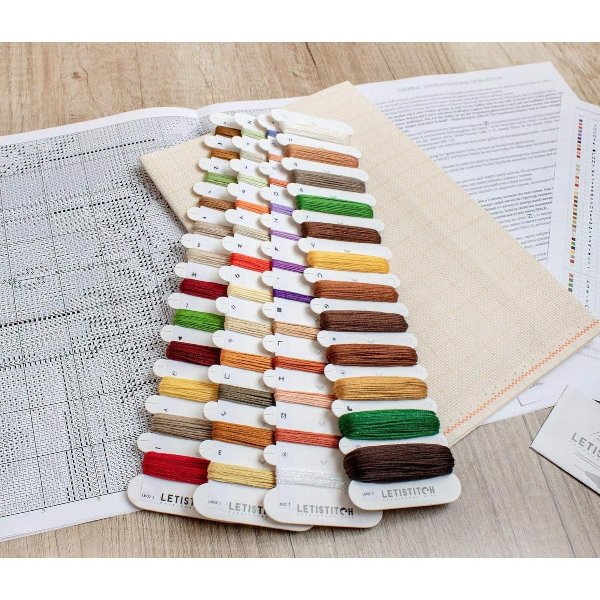 Letistitch Santa's Rest by the Chimney Counted Cross Stitch Kit